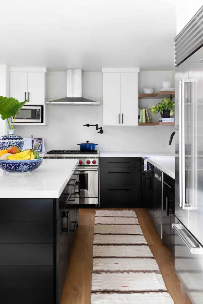 White Kitchen Cabinets With Black & Gray Hardware Ideas